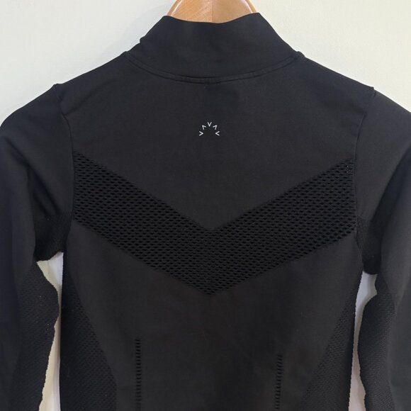 Varley Poinsetta Full Zip Activewear Jacket Black S/M Mesh Panel Gym Athleisure - Picture 7 of 11